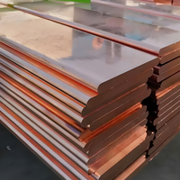 Barre plate en cuivre haute pureté 99,9 % T2 ASTM C11000 100 mm x 10 mm 80 mm x 10 mm pour chemin de bus