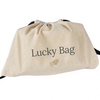 Sac cadeau en coton naturel avec logo personnalisé, pochette d'emballage imprimée pour Abaya, chaussures, shopping