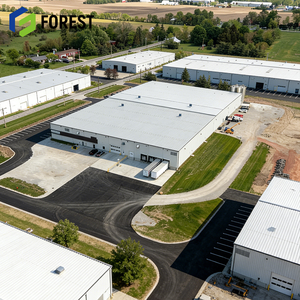 Centre de distribution logistique européen à plusieurs étages, entrepôt commercial en poutrelles d'acier pour le stockage de produits alimentaires - Product Image 1