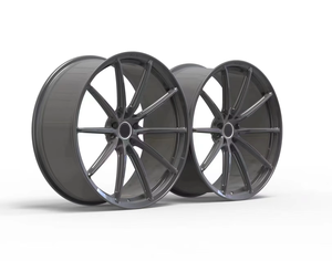 Nouvelles jantes de voiture en alliage d'aluminium forgé, noires polies, multi-rayons, 5x108 mm PCD, 20 mm ET, pour modifications automobiles - Product Image 2