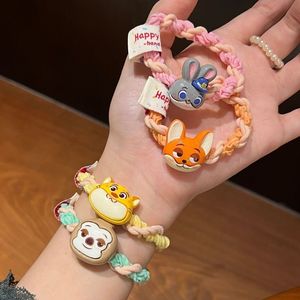 Élastiques à cheveux thème Zootopia pour filles, mignons, Judy Nick, tressés, élastiques, accessoires pour cheveux, vente en gros - Product Image 1
