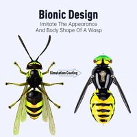 Nouveauté Wasp Crawl Bait 40mm 4.2g Topwater Bionic Insect Swing Wobblers Artificiel Insect Bait Bugs pour eau douce