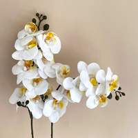 Großhandel Künstliche Schmetterlingsorchidee Realistische Orchideenpflanze Künstliche Blumen mit Topf Orchidee mit Vase
