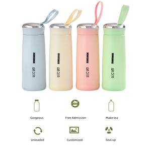 Tasse personnalisée 400ML infusée de cristal Tasse à eau en verre <span class=keywords><strong>publicitaire</strong></span> fraîche à tendance simple pour les étudiants et l'utilisation du café - Product Image 6