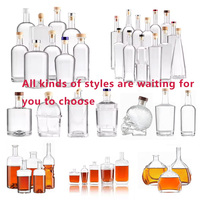 Bouteille en verre personnalisée Super Flint à fond épais 500ml 750ml pour Tequila, Vodka, Whisky, Gin, Liqueur, Spiritueux pour Distillerie