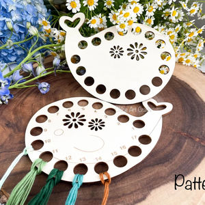 Soporte de hilo de madera Pafu, soporte de hilo de bordado, bobinas de hilo con organizador, soporte de hilo de almacenamiento - Product Image 2