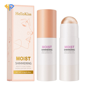 Ensemble de surligneurs personnalisés, mignons, à haute pigmentation, métalliques, pailletés, en stick, maquillage vegan, surligneur pour le visage, marque privée - Product Image 5