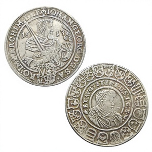 Pièces de monnaie commémoratives de style antique, 1 Thaler, Électorat de Saxe (Ligne Albertine), États allemands, 1613, cadeaux, décoration intérieure - Product Image 2