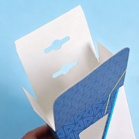 Boîte en carton personnalisée avec trou de suspension, emballage pour produits électroniques avec fenêtre, fabricant de boîtes cadeaux en carton OEM ODM
