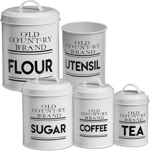 Nesting Kitchen Canister with Utensil Holder storage bin