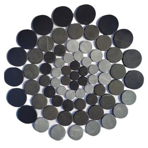 Bianstone Discs 50mm <b>Round</b> Black For Mattress <b>Cushions</b> Seat Pillows - Product Image 1