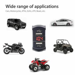 Chargeur de <span class=keywords><strong>prise</strong></span> de <span class=keywords><strong>voiture</strong></span> 4.2A <span class=keywords><strong>double</strong></span> port <span class=keywords><strong>USB</strong></span> 2.1A Fast Charge Mount avec LED rouge Voltmètre Moniteur Affichage sur 12V/24V (sans fil) - Product Image 4