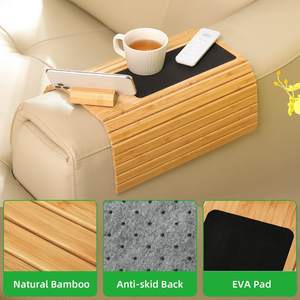 Usine Directe Pliable Canapé <span class=keywords><strong>Plateau</strong></span> 360 Tournant Support de Téléphone Canapé Bras Table <span class=keywords><strong>Bambou</strong></span> Canapé Bras <span class=keywords><strong>Plateau</strong></span> Table pour Canapé Flexible - Product Image 5