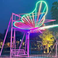 Veilleuse Papillon Lumineuse à Bascule - Construction en Plastique et Métal - Idéale pour Écoles et Parcs d'Attractions - Prix Bas