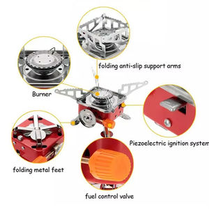 Großhandel Outdoor Butan-Gaskocher mit geteilter Struktur, <span class=keywords><strong>Mini</strong></span> Ultraleichter Klappbarer Kochbrenner - Product Image 6