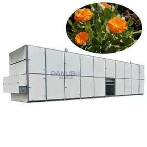 Calendula officianalis เครื่องอบแห้งดอกไม้สมุนไพรดอกดาวเรืองอย่างต่อเนื่องเข็มขัดตาข่าย - Product Image 1