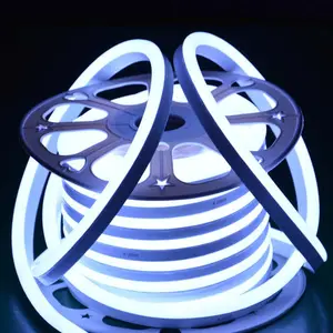 Tubo de luz de neón de 1m, flexible, 12v, 24 voltios, tira de neón flexible de silicona, 220, proveedor de luz flexible