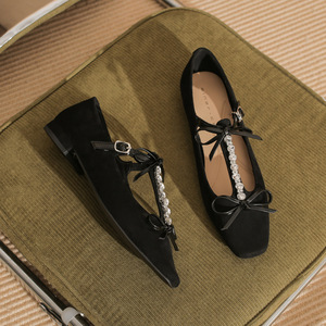 Chaussures à talons bas sexy pour femme, toutes saisons, avec talon aiguille antidérapant, pour les fêtes, les bureaux, les mariages et les occasions formelles - Product Image 1