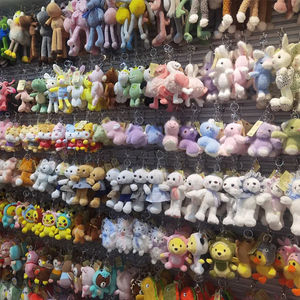 Custom Cute Cartoon Plush Keychain Plush Toy Stuffed Animal Toy Plush Toys Key Chains for Bags, Car Pendants
