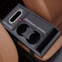 Organisateur de console de voiture multifonctionnel avec double porte-gobelets, rangement pour mouchoirs et téléphone, éponge élastique, pour BMW Toyota Honda