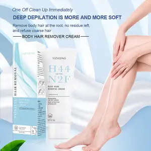 Marque privée Hommes Femmes Crème dépilatoire bio visage aisselles mains corps jambes Crème dépilatoire instantanée