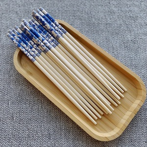 Baguettes carrées en porcelaine bleue et blanche de 5,5 cm, emballées individuellement, jetables, idéales pour les plats à emporter et le fondue - Product Image 3