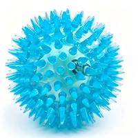 Jouet à mâcher pour chien en TPR souple avec balle de tennis intégrée, sonore, pour massage des gencives et jeu interactif