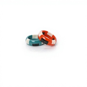 Nouveaux Bracelets Joncs en Céramique Géométriques Fantaisie – Qualité Supérieure, Colorés, Élégants, Unisexe, Tendance, Bijoux de Mode pour Mariage Femme - Product Image 1