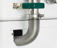 Tuyau soufflet flexible en acier inoxydable pour aspiration, modèles KF16 et KF50, compatible avec les raccords KF et les vannes d'aspiration, fabrication chinoise ISO 2026