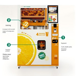 2025 mới nước cam ép nước cam tự động nước cam Máy bán hàng tự động có thể mang lại lợi nhuận cao mà không cần sự giám sát của con người - Product Image 5