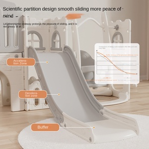 Tobogán de Plástico para Niños, Uso en Interiores, de 0 a 6 Años, Columpio Multifuncional para Bebés, Parque Infantil Familiar Pequeño, Modelo Little <span class=keywords><strong>Prodigy</strong></span> - Product Image 3