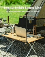 Table pliante portable en bambou, table de pique-nique pour le camping en plein air, table à café pour la maison, idéale pour les voyages en voiture et les loisirs