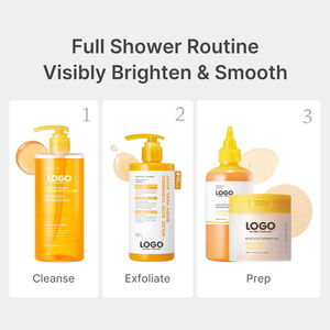 Gel Douche Corps Éclaircissant et Unifiant le Teint, Renouvelle la Peau Ternie, Exfoliant AHA BHA, Acide Kojique, Curcuma, Vitamine C – Marque Privée OEM ODM - Product Image 6