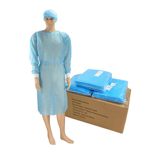 <span class=keywords><strong>Blouse</strong></span> d'isolement médicale <span class=keywords><strong>jetable</strong></span> SMS Doctor, stérile ou chirurgicale, pour patient - Product Image 2