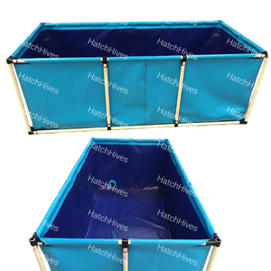 Bâches en toile épaisse HatchHives pour l'élevage de crevettes, d'écrevisses et de homards, avec sortie de drainage, en vente - Product Image 4