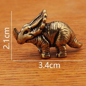 Miniatura de Dinossauro Spinosaurus Jurássico em Bronze Antigo para Decoração de Mesa, Ornamento de Metal para Casa, Artesanato - Product Image 5