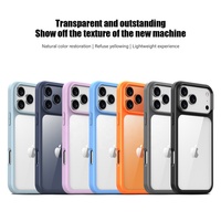 Coque de Téléphone Bumper Antichoc 2,0 mm Cristal Transparent avec Dos Rigide et TPU Souple pour iPhone 17 17 Pro Max 17 Pro 17 Air