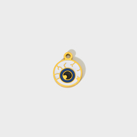 Halloween Pâques Charmes En Acier Inoxydable Émail Fantôme Squelette Oeil Magicien Pendentifs DIY Accessoires pour la Fabrication de Bijoux