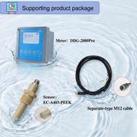 EC-A403-PEEK Résistance 150 ℃   Capteur de conductivité, de salinité et de TDS pour la qualité de l'eau industrielle en ligne, K=0.47 500mS/cm