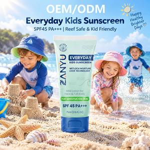 Crema Solare SPF45 per <span class=keywords><strong>Bambini</strong></span> a Marchio Privato, Delicata e Idratante, Sicura per i Coralli, per Pelle Sensibile di <span class=keywords><strong>Bambini</strong></span>, Viso e Corpo - Product Image 1
