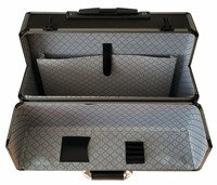 Valise de pilote à roulettes en aluminium Valise de voyage portable personnalisable avec support OEM/ODM Mallette rigide pour le vol