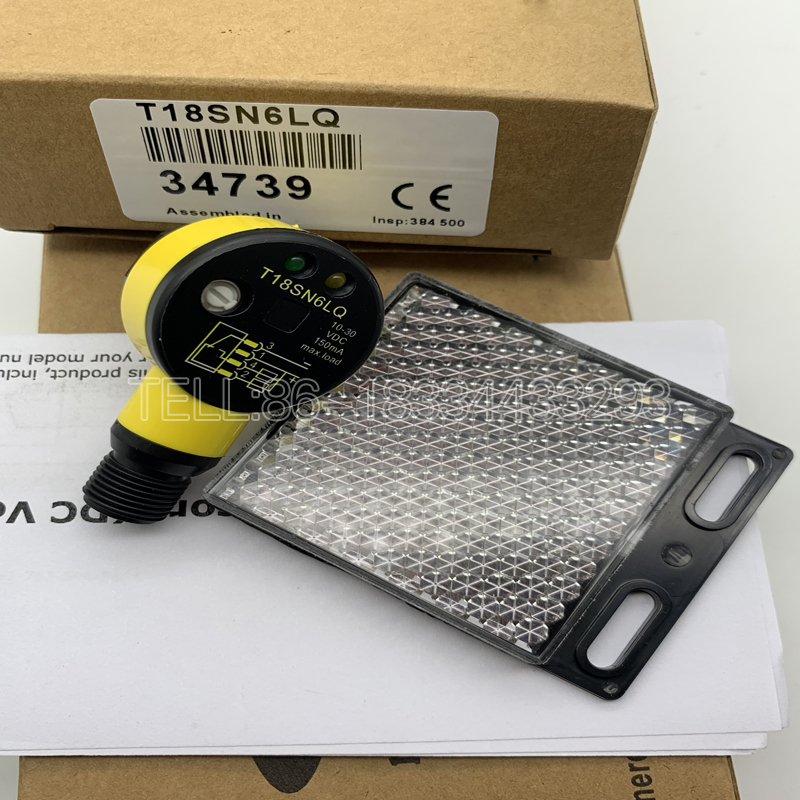 Banner T18SP6LPQ Photoelectric Switch Sensor - 10-30 VDC, 150mA, NIB