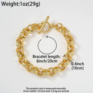 <b>copper</b> <b>bracelet</b> fine wrist polished textured hollow oval personnalisé anti tarnish <b>bracelets</b> for women - Product Image 6
