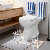 Repose-pieds en acrylique pour toilettes à la turque, pour adultes, personnes âgées et parents, idéal pour la maison, la salle de bain, l'hôpital et l'hôtel, Squatty Potty