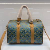 Sac à main en tissu brodé imprimé grande capacité style Boston, sac oreiller de luxe écologique avec pompon, motif bohème alligator fruit