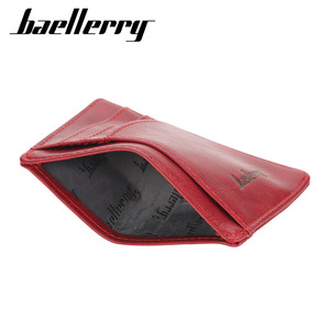 Baellerry <b>Card</b> <b>Holder</b> 4 Inch PU Leather Anti Magnetic Credit <b>Card</b> <b>Wallet</b> Red - Product Image 2