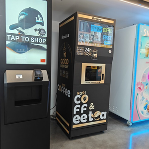 Vendlife Vendlife Hyj-xn023 Bibo Freshly Ground Beverages Touch Screen <b>Coffee</b> Vending <b>Machine</b> <b>Automatic</b> Cappuccino Latte Mocha - Product Image 3