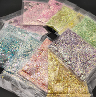 Poudre de paillettes XUCAI, paillettes brillantes en PET, mélange de paillettes grossières et fines pour gobelets/bougie/décoration de mariage, réduction en gros