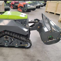 Tondeuse multifonctionnelle de qualité industrielle télécommandée pour pelouses, jardins, terrains de sport, ferme, avec rotoculteur et lame à marteaux