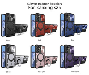 Housse de téléphone portable magnétique Hard Armor pour <span class=keywords><strong>Samsung</strong></span> Galaxy S25 S24 <span class=keywords><strong>FE</strong></span> S23 M54 M62 A06 A16 A56 - Product Image 6